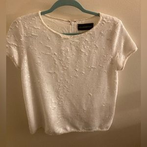 White Sequin Top - Zadig & Voltaire Deluxe- Small